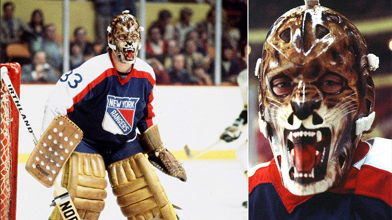 Top 10 Coolest Old School NHL Goalie Masks  Goalie mask, Rangers hockey, Hockey  goalie