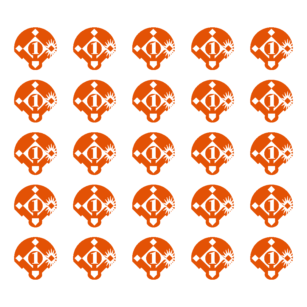 Baseball Award Decals, ¾”
