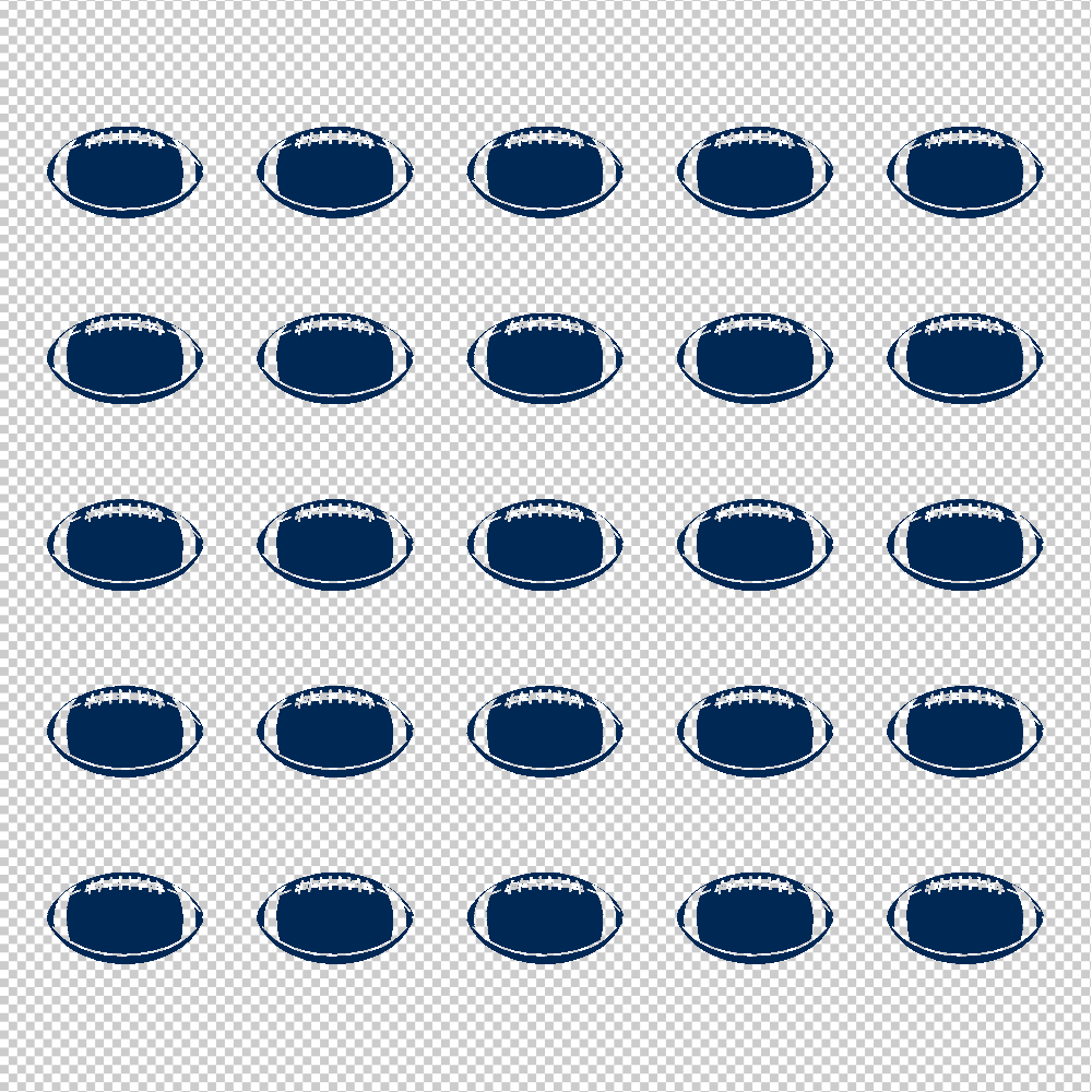 Football Award Decals, ¾”