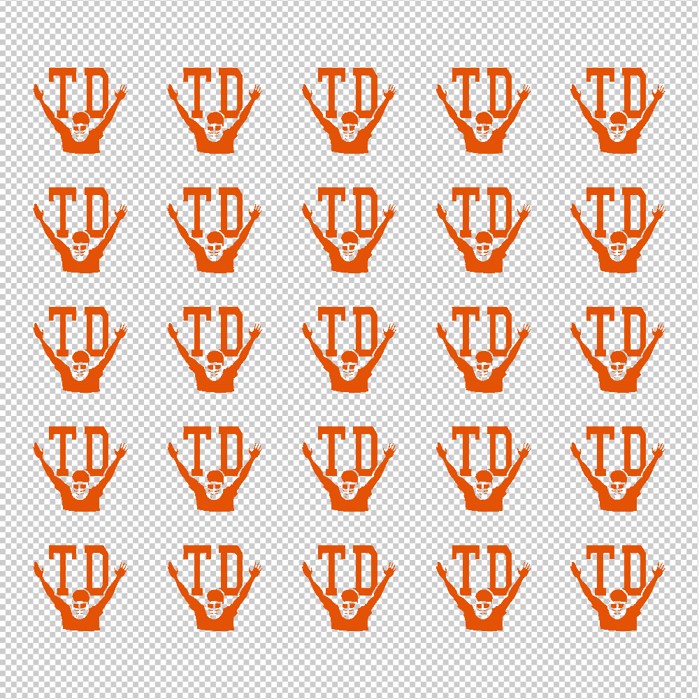 Football Award Decals, ¾”