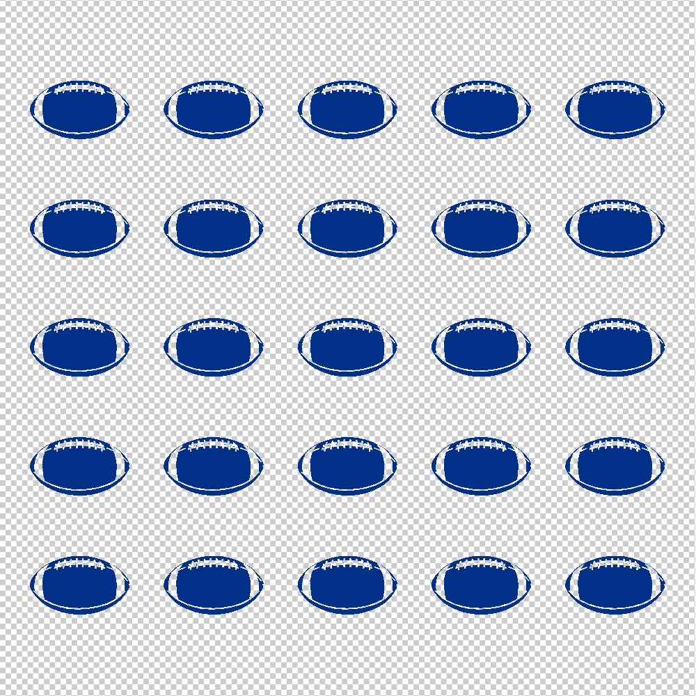 Football Award Decals, ¾”