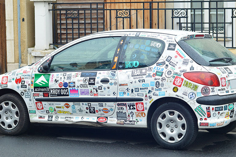 remove stickers from car
