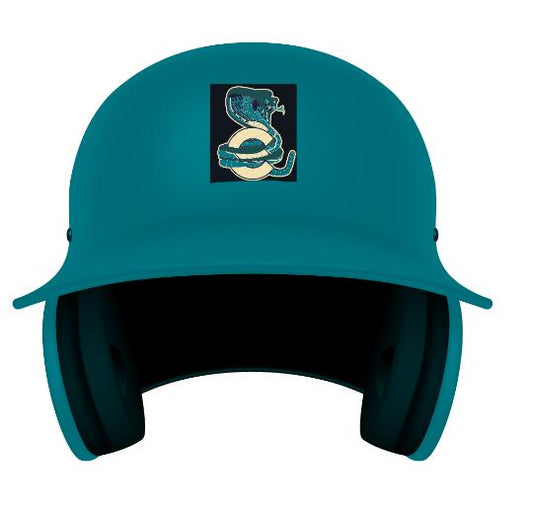 Chrome Batter's Helmet Decals