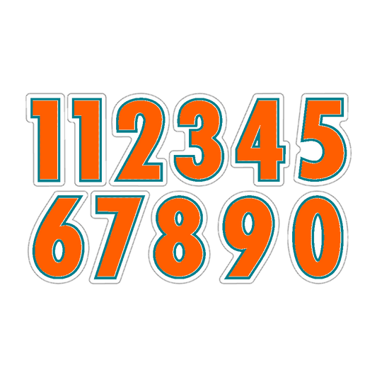 Number Decals - Cut to Shape