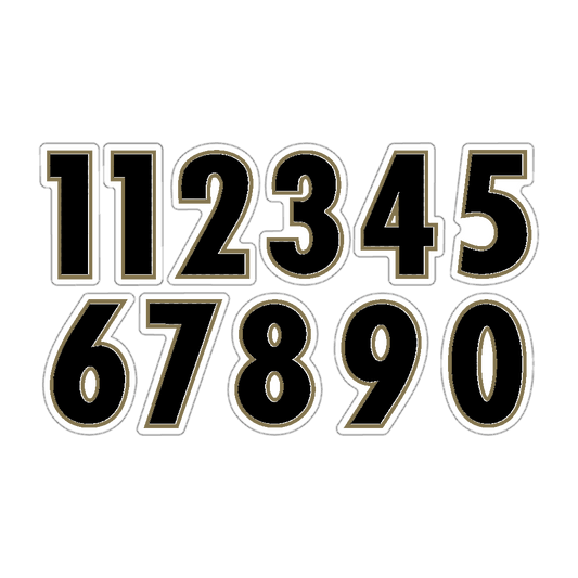 Number Decals - Cut to Shape