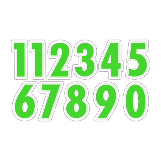 Number Decals - Cut to Shape