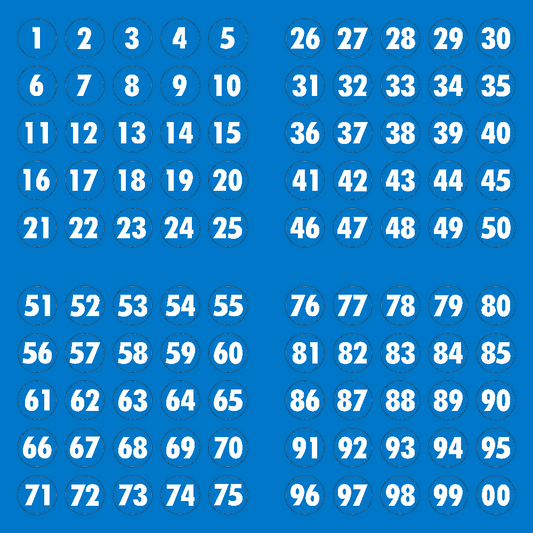 Number Decals - Digitally Cut