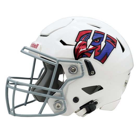 Holographic Scale Pattern W & Hawk Football Decals