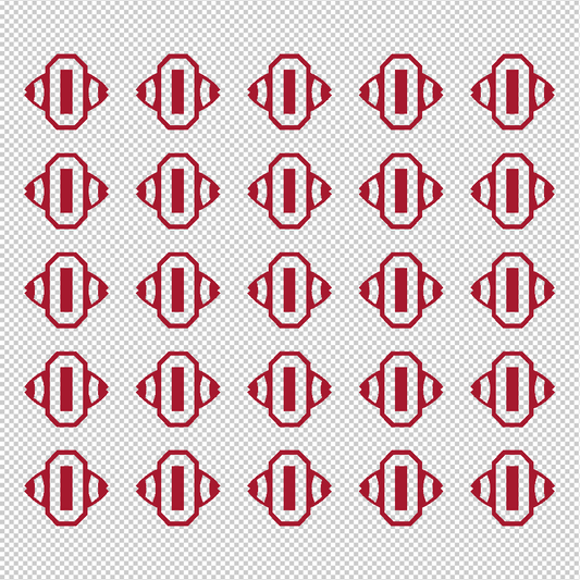 Football Award Decals, ¾”