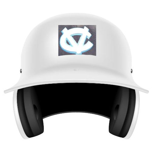 Chrome Batter's Helmet Decals