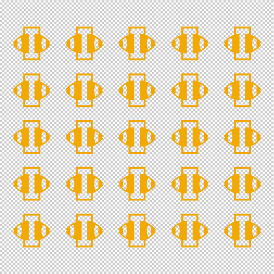 Football Award Decals, 1½"