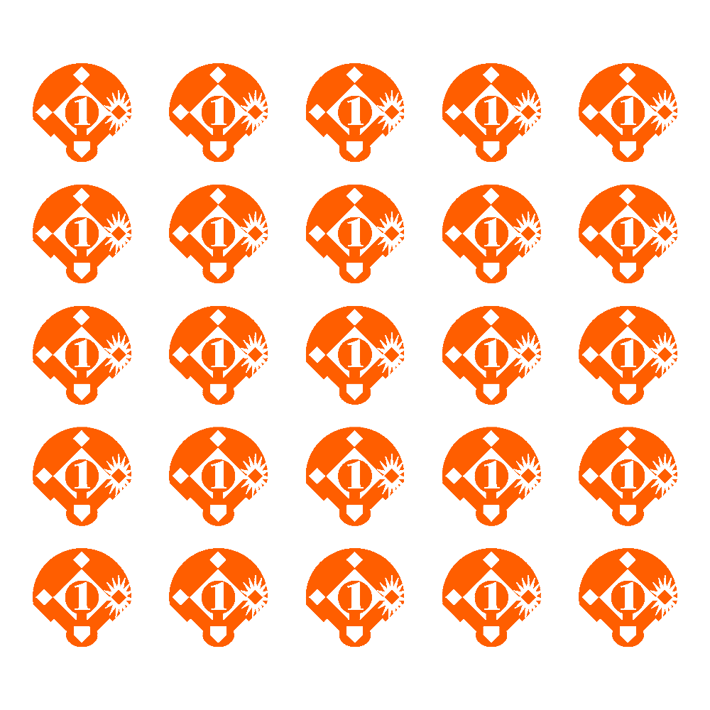 Baseball Award Decals, ¾”