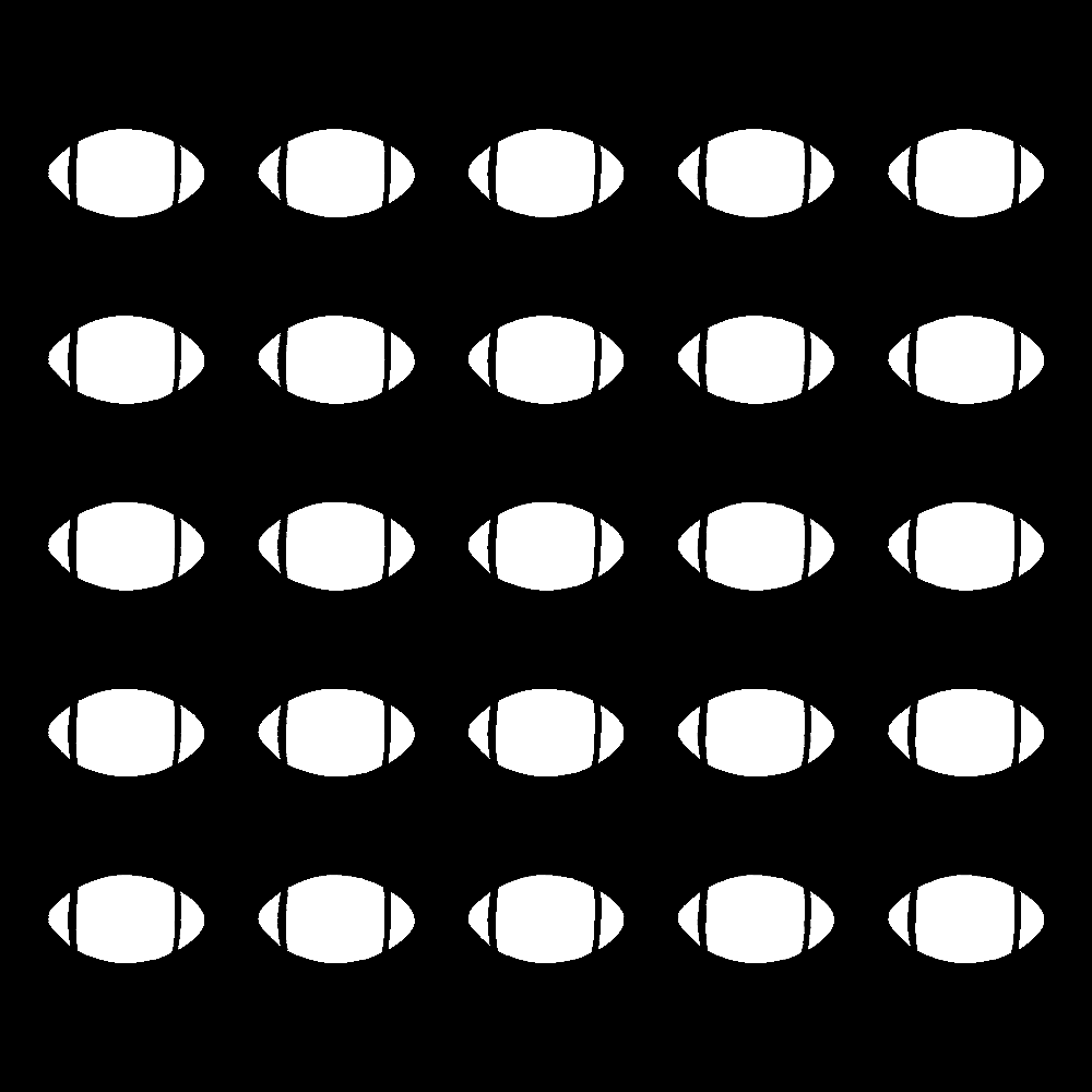 Football Award Decals, 1½"