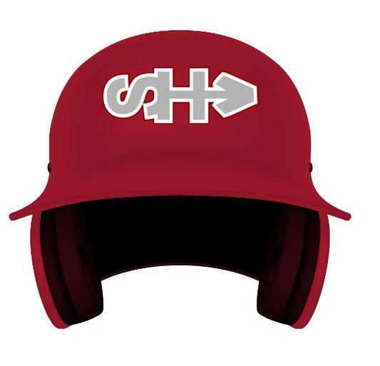 Chrome Batter's Helmet Decals